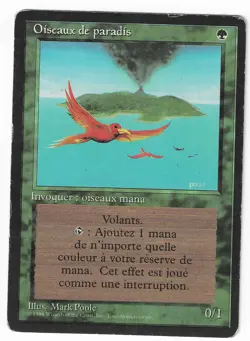 ►Magic-Style◄ MTG - Birds of Paradise - French Revised FBB - Played - Image 1