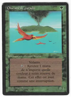 ►Magic-Style◄ MTG - Birds of Paradise - French Revised FBB - Played - Image 1