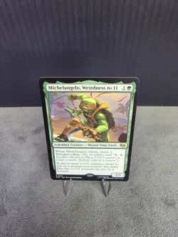 Michelangelo, Weirdness to 11 R 0121 - Teenage Mutant Ninja Turtles MTG Rare - Image 4