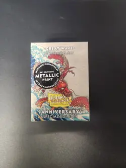 Dragon Shield Sleeves: Standard Matte Dual Art 25th Anniversary - Great Wave - Image 1