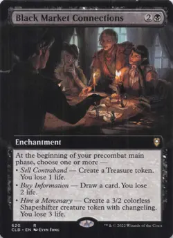 Black Market Connections (Extended Art) CLB Regular Rare #620 NM MTG - Image 1