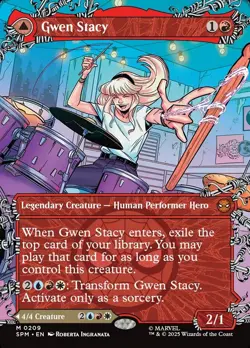 MTG Spider-Man BORDERLESS WEB-SLINGER M Gwen Stacy / Ghost-Spider #0209 - Image 1