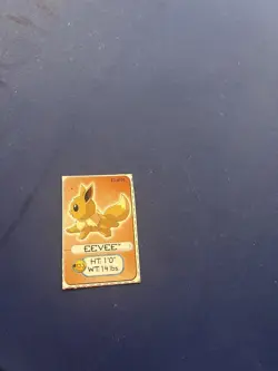 1st Edition Eevee Pokemon Jungle 51/64 Card and boxtop card - Image 3