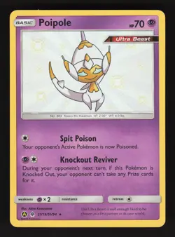 Poipole SV19/SV94 Pokemon Hidden Fates Shiny Holo Card - Image 1