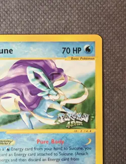 Suicune # 53 Rare (2002) Pokemon 4Ever Movie Black Star Promo WoTC eReader LP+ - Image 4