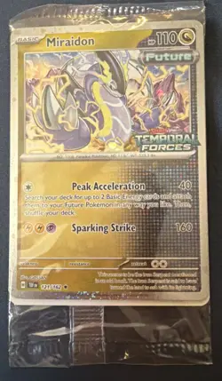 Pokemon TCG Miraidon 121/162 Sealed Temporal Forces Stamped Promo Card - Image 1