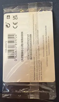 Pokemon TCG Miraidon 121/162 Sealed Temporal Forces Stamped Promo Card - Image 2