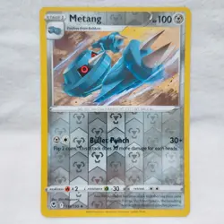 Metang 118/195 Swsh12: Sword & Shield Silver Tempest Reverse Holo Pokemon TCG - Image 1