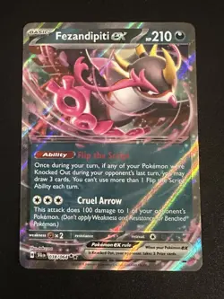 Fezandipiti ex 038/064 Pokemon Shrouded Fable Double Rare Holo NM - Image 1