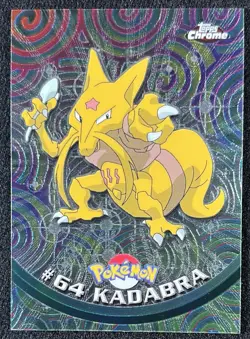Kadabra Topps Chrome Pokemon Series 1 #64 2000 Pokemon Card - NM - Image 1