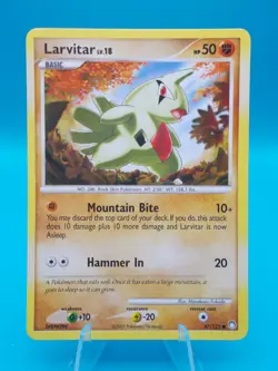 Larvitar 87/123 Mysterious Treasures Pokemon TCG Regular Lightly Played - Image 1