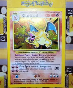 Pokemon Charizard Base Set Holo Rare 4/102 WOTC 1999 - Image 4