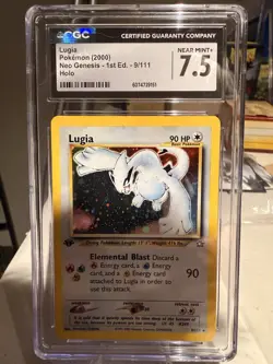 2000 Pokemon Neo Genesis 1st Edition Lugia CGC 7.5 Near Mint+ - Image 1