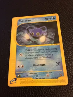 Chinchou 70/147 Aquapolis Common Regular Pokemon TCG English - Image 2