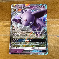 Espeon GX 61/149 – Sun & Moon Ultra Rare Holo – NM – Pokemon - Image 1