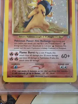 2000 Pokemon Neo Genesis #17 Typhlosion Holo PSA 8 NM-MT - Image 4