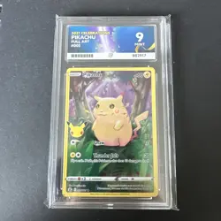 Pokemon 2021 Celebrations Pikachu Full Art 005 – ACE 9 Mint – 25th Anniversary - Image 1