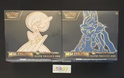 Mega Evolution Pokemon Center Elite Trainer Box ETB Set of 2 Lucario Gardevoir - Image 1