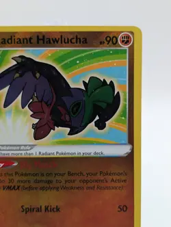2022 Pokemon Radiant Hawlucha 081/189 Swsh10: Astral Radiance Holo - Image 3