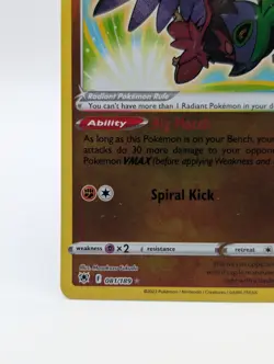 2022 Pokemon Radiant Hawlucha 081/189 Swsh10: Astral Radiance Holo - Image 5