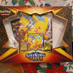 **NEW ** Pokemon TCG: Shining Fates Pikachu V Collection Box Set 820650828690 - Image 1