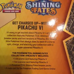 **NEW ** Pokemon TCG: Shining Fates Pikachu V Collection Box Set 820650828690 - Image 3