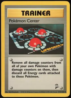 Pokemon Center Regular 114/130 Base Set 2 NM - Image 1
