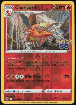 Charizard Reverse Holo 010/078 Pokemon GO NM - Image 1