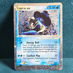 Lapras ex 99/109 EX Ruby & Sapphire Ultra Rare Holo Pokemon 2003 - Image 1