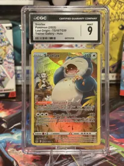2022 Pokemon TCG: Snorlax Holo TG10/TG30 Trainer Gallery Lost Origin CGC Mint 9 - Image 1