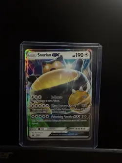 Snorlax GX Promo Holo SM05 Sm 190 HP Basic Pulverizing Pancake GX Pokemon TCG - Image 1