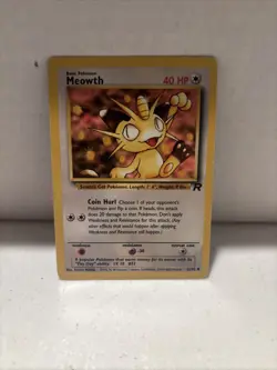 Pokemon 1st Edition Team Rocket (2000) - Meowth 62/82 - Common - NM - Image 1