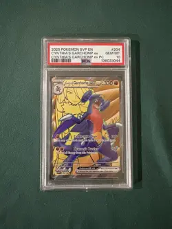 Pokemon 2025 SVP EN Cynthia’s Garchomp Ex #204 PSA GEM MT 10 - Image 1