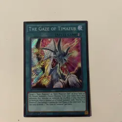 The Gaze of Timaeus MZMU-EN013 Secret Rare Yugioh Maze of Muertos 1st Edition NM - Image 1