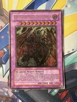 YuGiOh! Destiny End Dragoon Ultimate Rare Heavy Play LODT-EN042 - Image 1