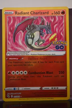Radiant Charizard 011/078 Pokemon GO Holo - Image 2