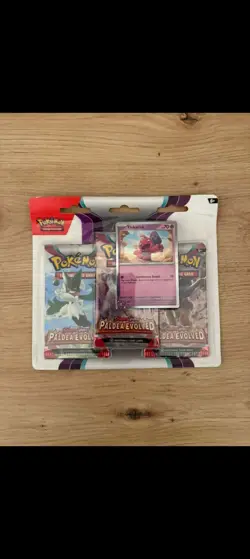 Paldea Evolved 3 Pack Blister - Tinkatink Pokemon TCG - Free Delivery 🚚 - Image 3
