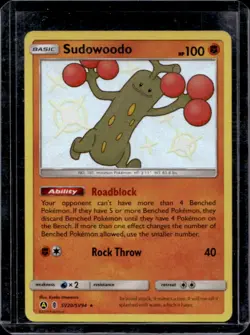 2019 Pokemon SM Hidden Fates Sudowoodo #SV20/SV94 - Image 1