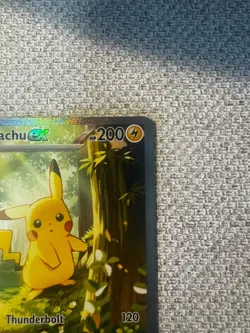 Pokemon TCG Pikachu EX Full Art SAR ASC 276/217 Holo HP200 Lightning English - Image 3