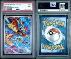 PSA 9 MINT Zeraora #151, 2024 Pokemon Stellar Crown, SCR EN - Image 3