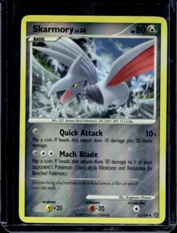 2008 Pokemon Diamond & Pearl Stormfront Skarmory Reverse Holo #51/100 - Image 1