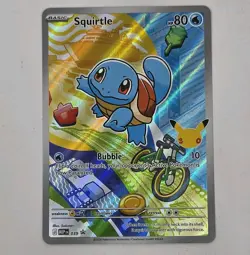 First Partner Illustration Squirtle Promo Full Art Holo 037 Pokemon TCG - Image 1