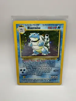 Pokemon TCG Blastoise Holo Rare Base II 2/130 - Image 1