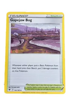 New: 2022 Pokemon TCG Gapejaw Bog 142 Swsh10: Astral Radiance Regular Uncommon - Image 1