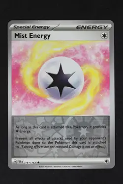 Pokemon Mist Energy Reverse Holo UC NM - Temporal Forces 161/162 - Image 1