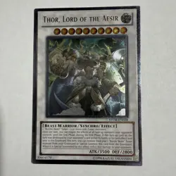 Yu-Gi-Oh Thor, Lord Of The Aesir STOR-EN038 Ultimate Rare - Excellent Condition - Image 1