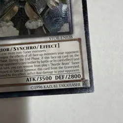 Yu-Gi-Oh Thor, Lord Of The Aesir STOR-EN038 Ultimate Rare - Excellent Condition - Image 4