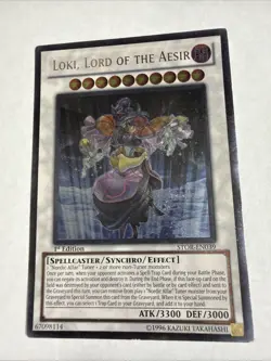 Yugioh Loki, Lord of the Aesir STOR-EN039 Ultimate Rare 1st Edition - Image 1