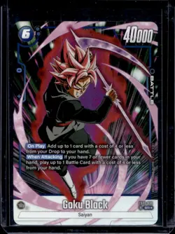 2024 Dragon Ball S Fusion World Awakened Pulse Goku Black Alt Art #FB01-039 - Image 1