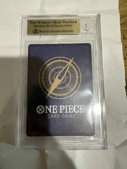 Beckett One Piece Dracule Mihawk Manga Art SEC Foil OP14-119 BGS 10 - Image 3